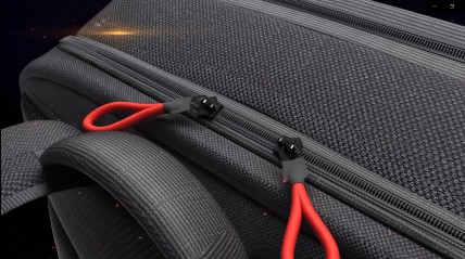 戴尔背包拉链细节三维动画